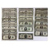 $364 in $20, $10, $5, $2, and $1 Bank Notes.