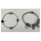 2 925 Silver Pandora Charm Bracelets.
