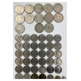 11 40% Silver Clad Ikes, $20.35 Post-64 Coins.