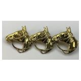 Sterling Silver Beau Equestrian Lapel Pin.