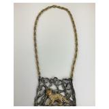 Vintage Napier Kit Fox Necklace Pendant.