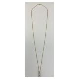 14KT Gold Diamond Pendant Necklace.