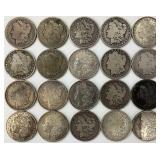 20 90% Silver Morgan Dollars.