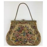 Handmade Petit Point Jewel Frame Purse.