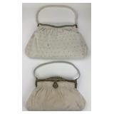 1950s Ornate French Caviar Bead Purses.