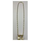 1970s Lucite Fishbowl Necklace.