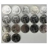 17 2015 1 Troy Oz Fine Silver Indian Head Rounds.