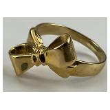 14KT Gold Ribbon Ring.