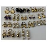 36 24-18KT Gold & Gemstone Earring Charms.