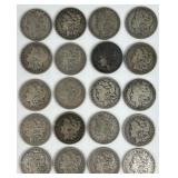 20 90% Silver Morgan Dollars.
