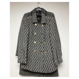 2 Designer Coach Leatherware Tweed Jackets.