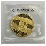 1986 Switzerland 1/2oz Gold Eternal Pact  Coin.