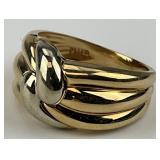 14KT Yellow & White Gold Ring.