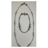 18KT Gold & 925 Silver Konstantino Gem Necklaces.