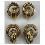 14KT Gold Knot Earrings.