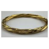 14KT Gold Twisted Bangle.