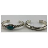 Sterling Silver Artie Yellowhorse Bangles.