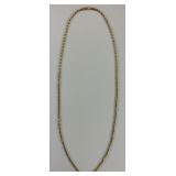 14KT Gold Rope Chain Necklace.