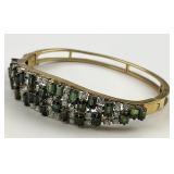 14KT Gold Mystic Topaz & Diamond Bracelet.