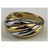 14KT Yellow & White Gold Ring.