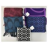 NWT Designer Coach Scarves.