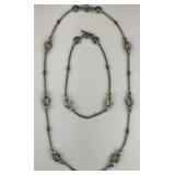 18KT Gold & 925 Silver Konstantino Necklaces.