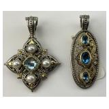 18KT Gold & 925 Silver Konstantino Gem Jewelry.