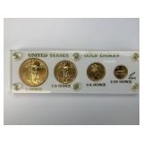 1987 1/10-1oz United States Gold Eagles Set.