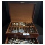 Community Plate Flatware In Box.