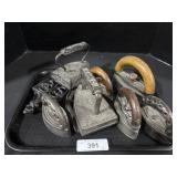 Antique Cast Iron Sad Irons.