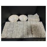 Cowrie Shell Placemats & Bowls.