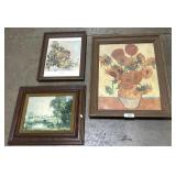 3 Framed Art Prints.