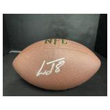 Lamar Jackson Autographed Football.