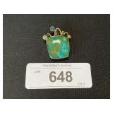 Opal, Topaz, Peridot Pendent.