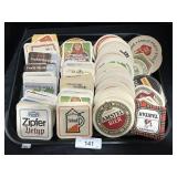 Vintage Beer Advertising Paper Coasters.