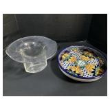 Rosenthal Crystal, Handmade Platter.