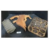 Griswold Cast Iron Mold, Dragon Puppet, Wood Mold.