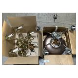 Pair Of Hanging Light Fixtures.