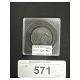 1843 Braided Hair Large Cent US Coin.