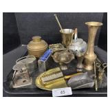 Variety Of Vintage Brass Items.
