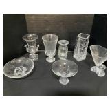 Crystal Vases, Rosenthal, Steuben.