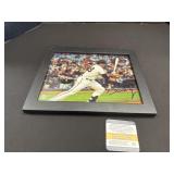 Framed Signed Photo Of Baseball Player.