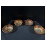 Marigold Carnival Glass Bowls.