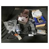 Nikon, Canon Cameras, Lenses, Batteries.