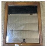Vintage Wooden Framed Mirror.