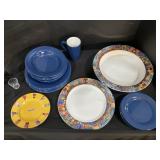 The Sukura Table Vista & Tuscan Blue Dishes.