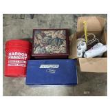 Mikasa Stemware, Tools, Buttons, Bucket.