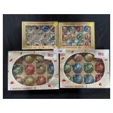 Shiny Bright & Kresge Glass Christmas Ornaments.