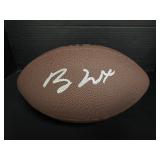 Bo Nix Autographed Football.