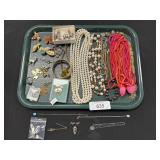 Sterling Silver Necklaces, Brooch, Costume